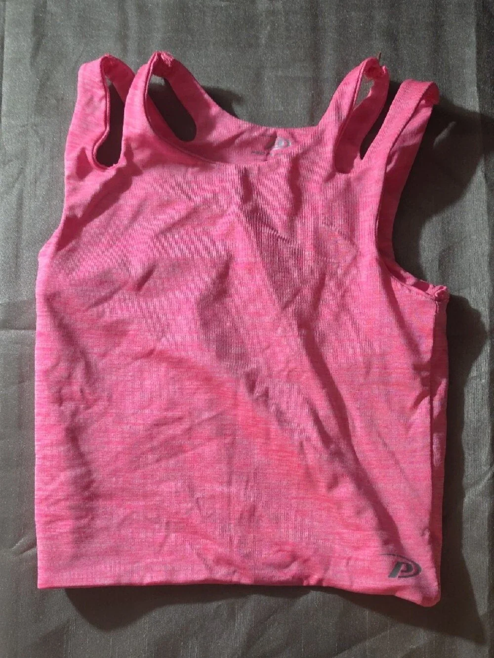 Girls Pink Active Tank and Skirt Set